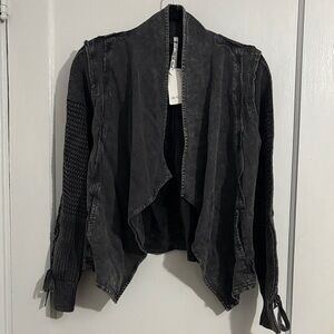 Leo & Nicole Charcoal Utility Jacket NWT